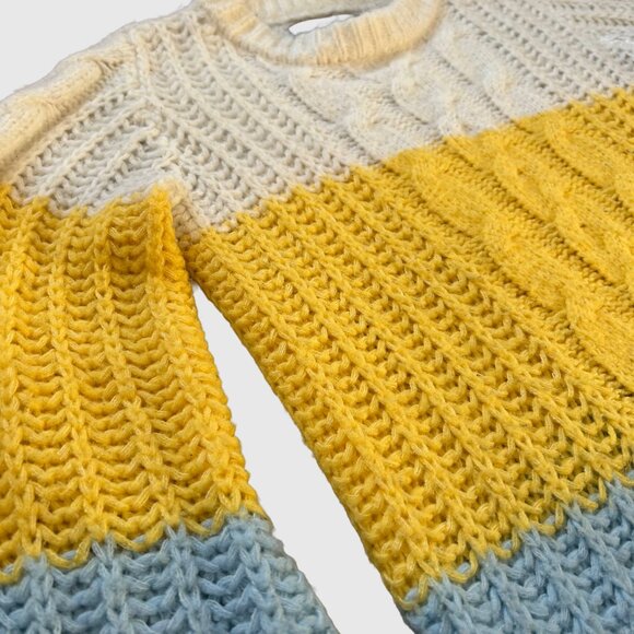 Vero Moda Women's Becca Color-Block Chunky Cable Sweater - US S - Picture 4 of 6